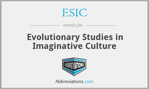 ESIC - Evolutionary Studies in Imaginative Culture