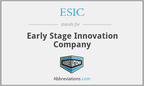 ESIC - Early Stage Innovation Company