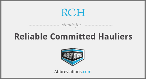 RCH - Reliable Committed Hauliers