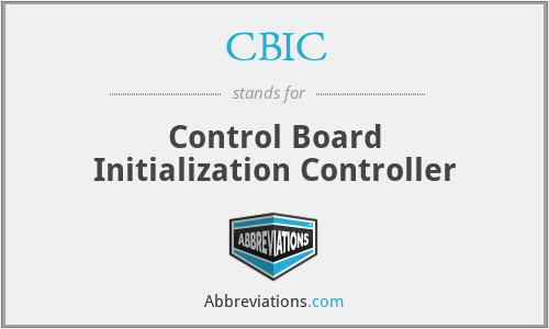 CBIC - Control Board Initialization Controller