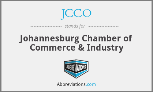 JCCO - Johannesburg Chamber of Commerce & Industry