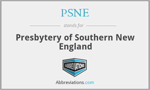 PSNE - Presbytery of Southern New England