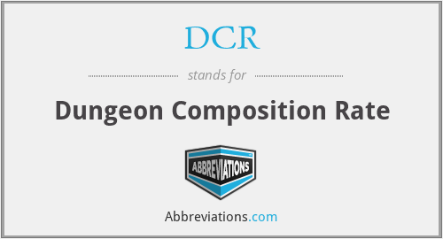 DCR - Dungeon Composition Rate