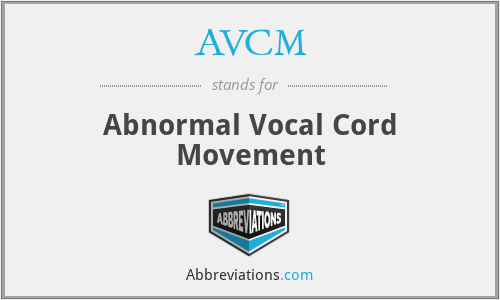 AVCM - Abnormal Vocal Cord Movement