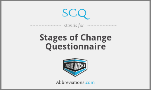 SCQ - Stages of Change Questionnaire