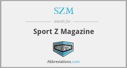SZM - Sport Z Magazine