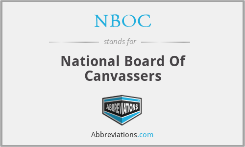 NBOC - National Board Of Canvassers
