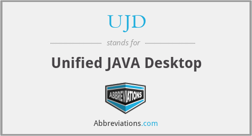 UJD - Unified JAVA Desktop