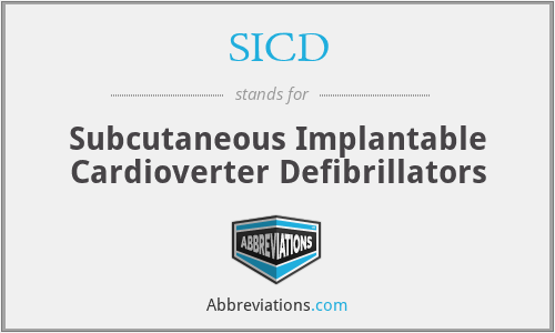 SICD - Subcutaneous Implantable Cardioverter Defibrillators