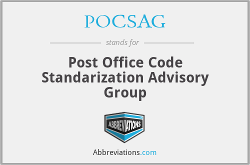POCSAG - Post Office Code Standarization Advisory Group