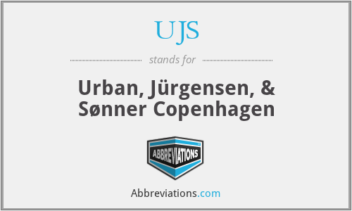 UJS - Urban, Jürgensen, & Sønner Copenhagen