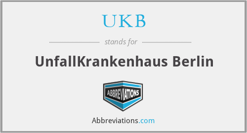 UKB - UnfallKrankenhaus Berlin