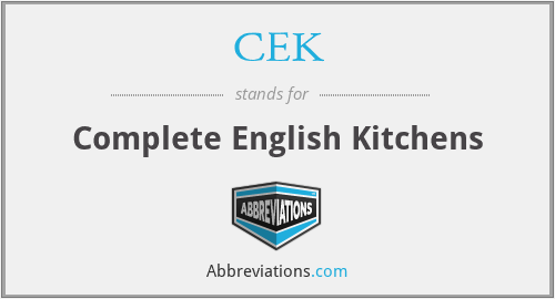 CEK - Complete English Kitchens
