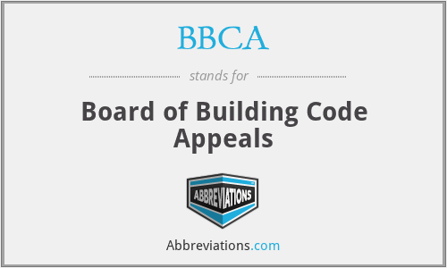 BBCA - Board of Building Code Appeals
