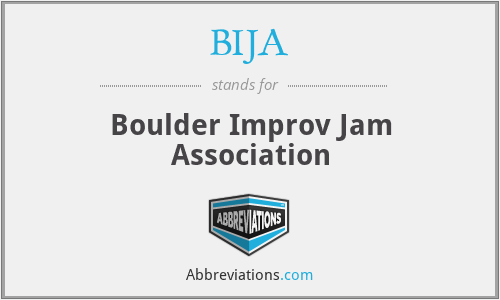 BIJA - Boulder Improv Jam Association
