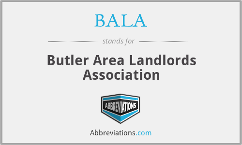 BALA - Butler Area Landlords Association