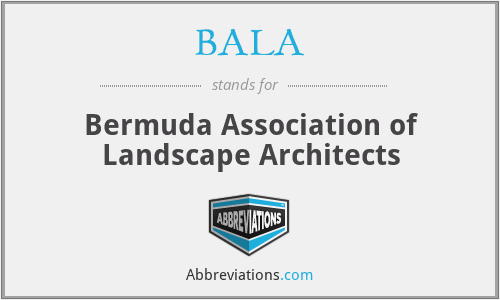 BALA - Bermuda Association of Landscape Architects