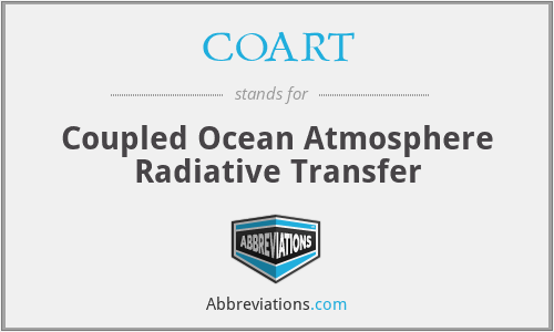 COART - Coupled Ocean Atmosphere Radiative Transfer
