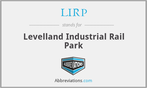 LIRP - Levelland Industrial Rail Park