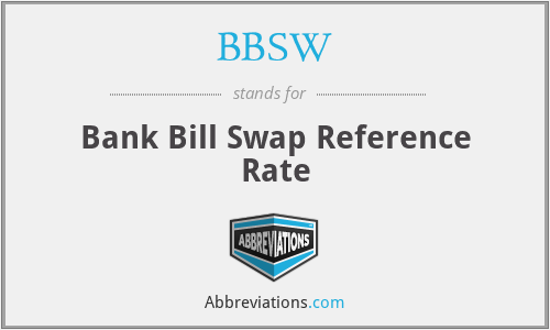 BBSW - Bank Bill Swap Reference Rate