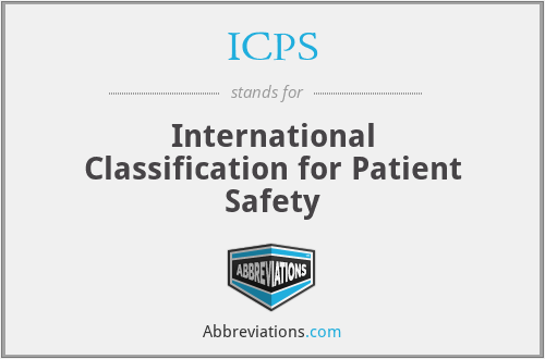 ICPS - International Classification for Patient Safety