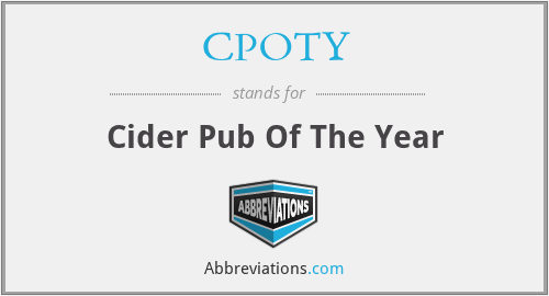 CPOTY - Cider Pub Of The Year
