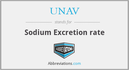 UNAV - Sodium Excretion rate