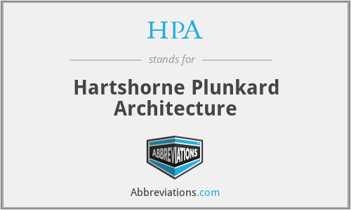 HPA - Hartshorne Plunkard Architecture