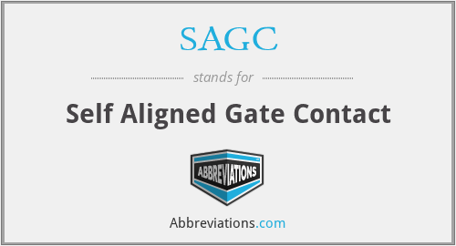 SAGC - Self Aligned Gate Contact