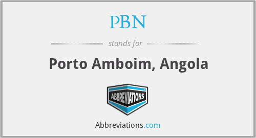PBN - Porto Amboim, Angola
