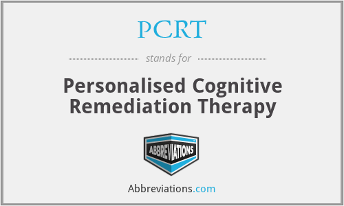 PCRT - Personalised Cognitive Remediation Therapy