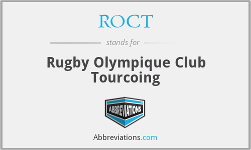 ROCT - Rugby Olympique Club Tourcoing