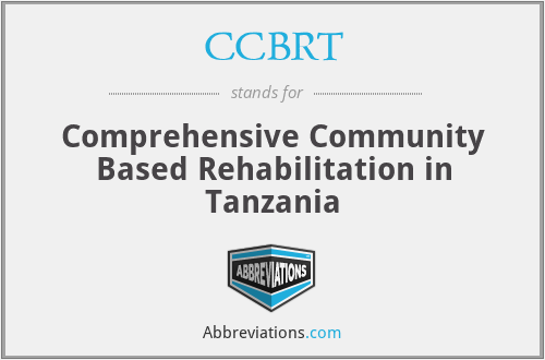 CCBRT - Comprehensive Community Based Rehabilitation in Tanzania