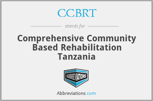 CCBRT - Comprehensive Community Based Rehabilitation Tanzania