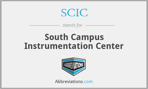SCIC - South Campus Instrumentation Center