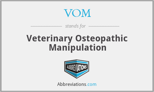 VOM - Veterinary Osteopathic Manipulation