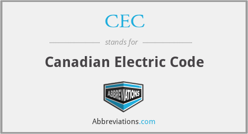 CEC - Canadian Electric Code