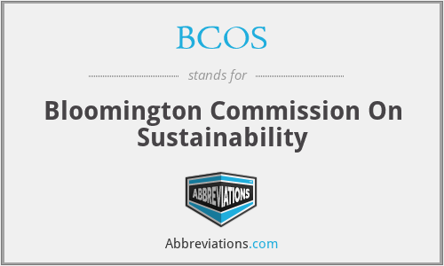 BCOS - Bloomington Commission On Sustainability