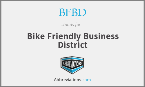 BFBD - Bike Friendly Business District