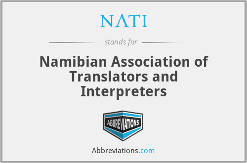 NATI - Namibian Association of Translators and Interpreters
