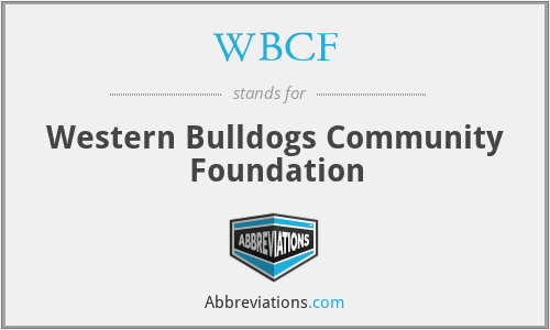 WBCF - Western Bulldogs Community Foundation