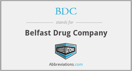 BDC - Belfast Drug Company