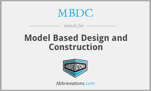 MBDC - Model Based Design and Construction