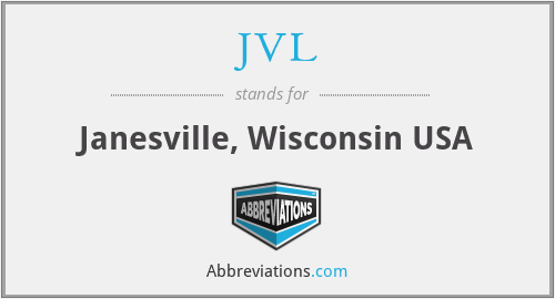 JVL - Janesville, Wisconsin USA