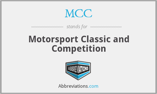 MCC - Motorsport Classic and Competition