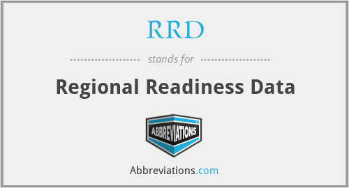 RRD - Regional Readiness Data