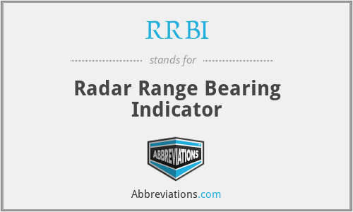 RRBI - Radar Range Bearing Indicator