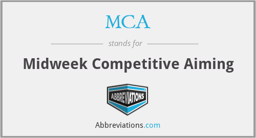 MCA - Midweek Competitive Aiming