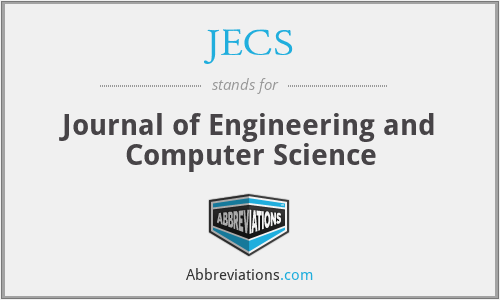 JECS - Journal of Engineering and Computer Science