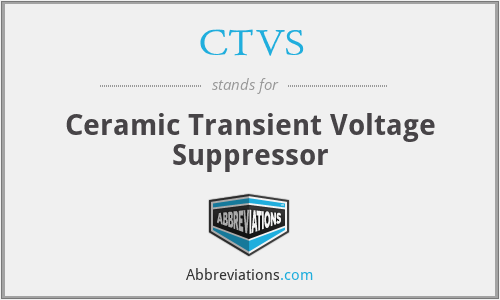CTVS - Ceramic Transient Voltage Suppressor